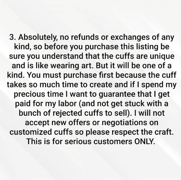 Want a Custom Cuff- 3 - Picture 4 of 16